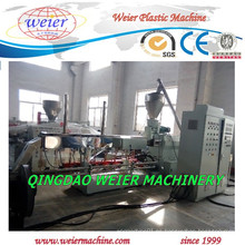 Línea de máquina de extrusión de plástico para la fabricación de granos WPC